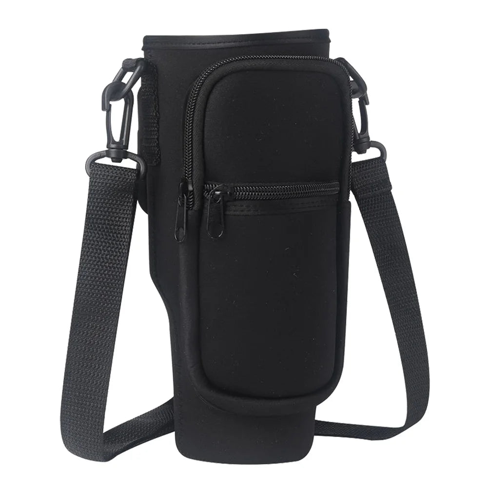 Bolsa Portabotellas de Neopreno con Bolsillo para Móvil – Compatible con Vaso Stanley de 1,2 L con Asa
