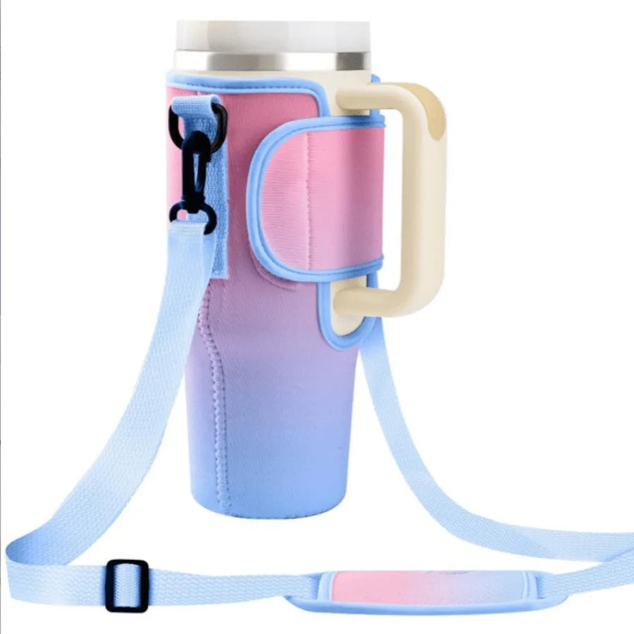 Funda Porta Botellas para Vaso Grande – Con Asa y Correa Ajustable