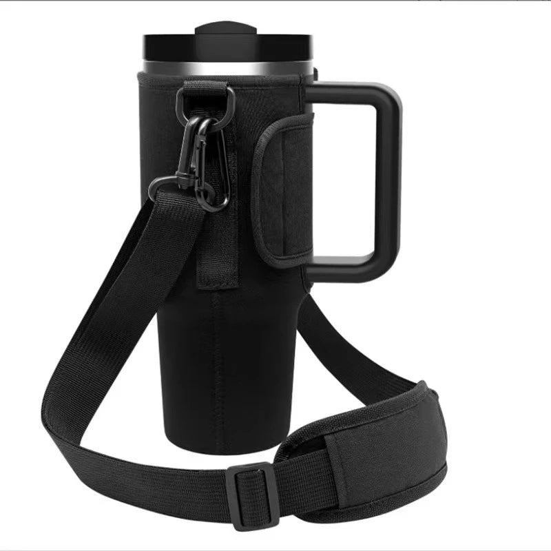 Funda Porta Botellas para Vaso Grande – Con Asa y Correa Ajustable