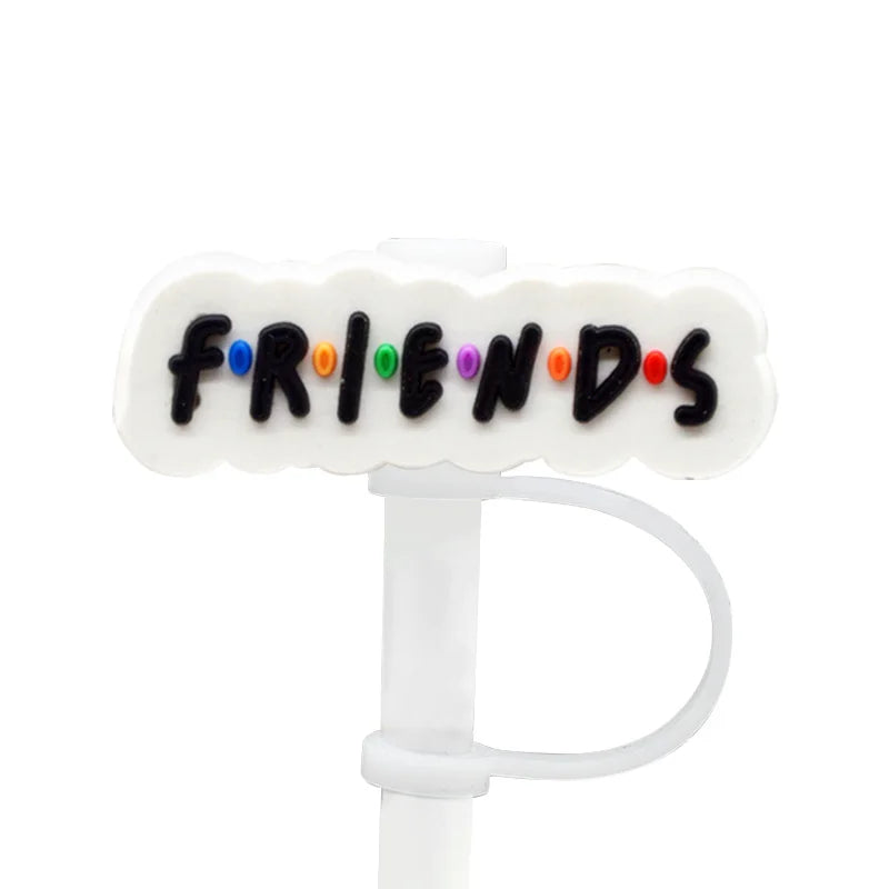Tapas de Pajitas 3D Serie Friends, Set 1–12 uds