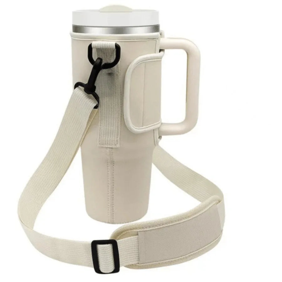 Funda Porta Botellas para Vaso Grande – Con Asa y Correa Ajustable