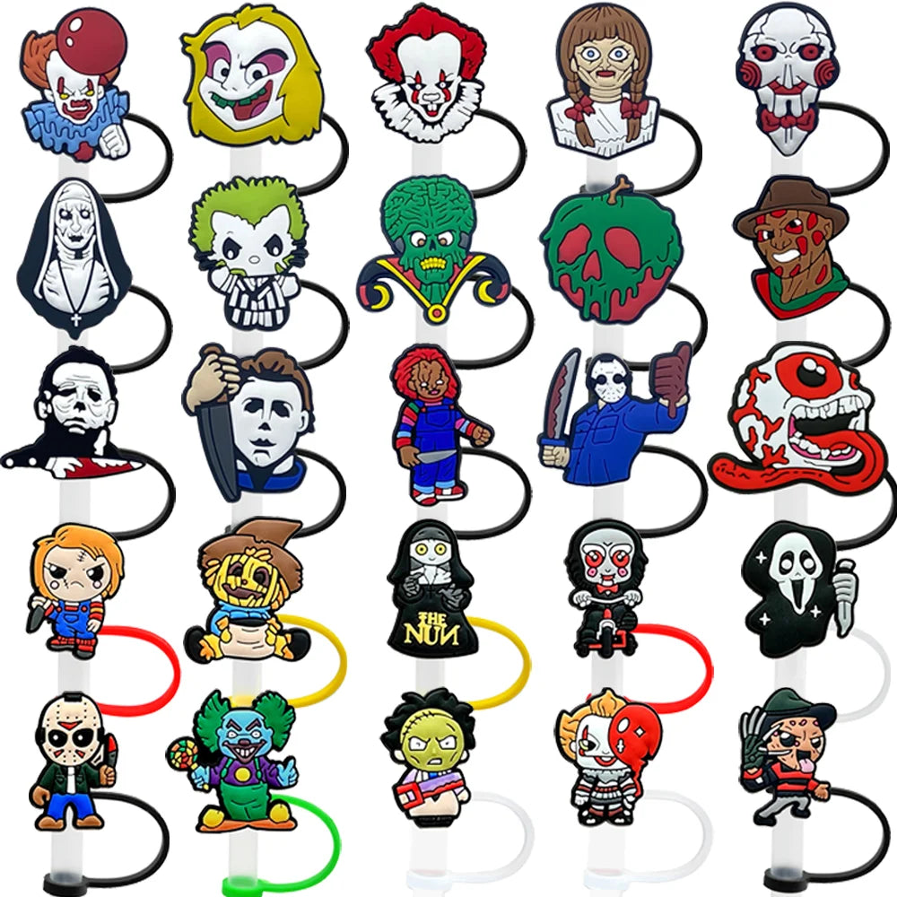 Tapa de Pajita 3D Estilo Horror