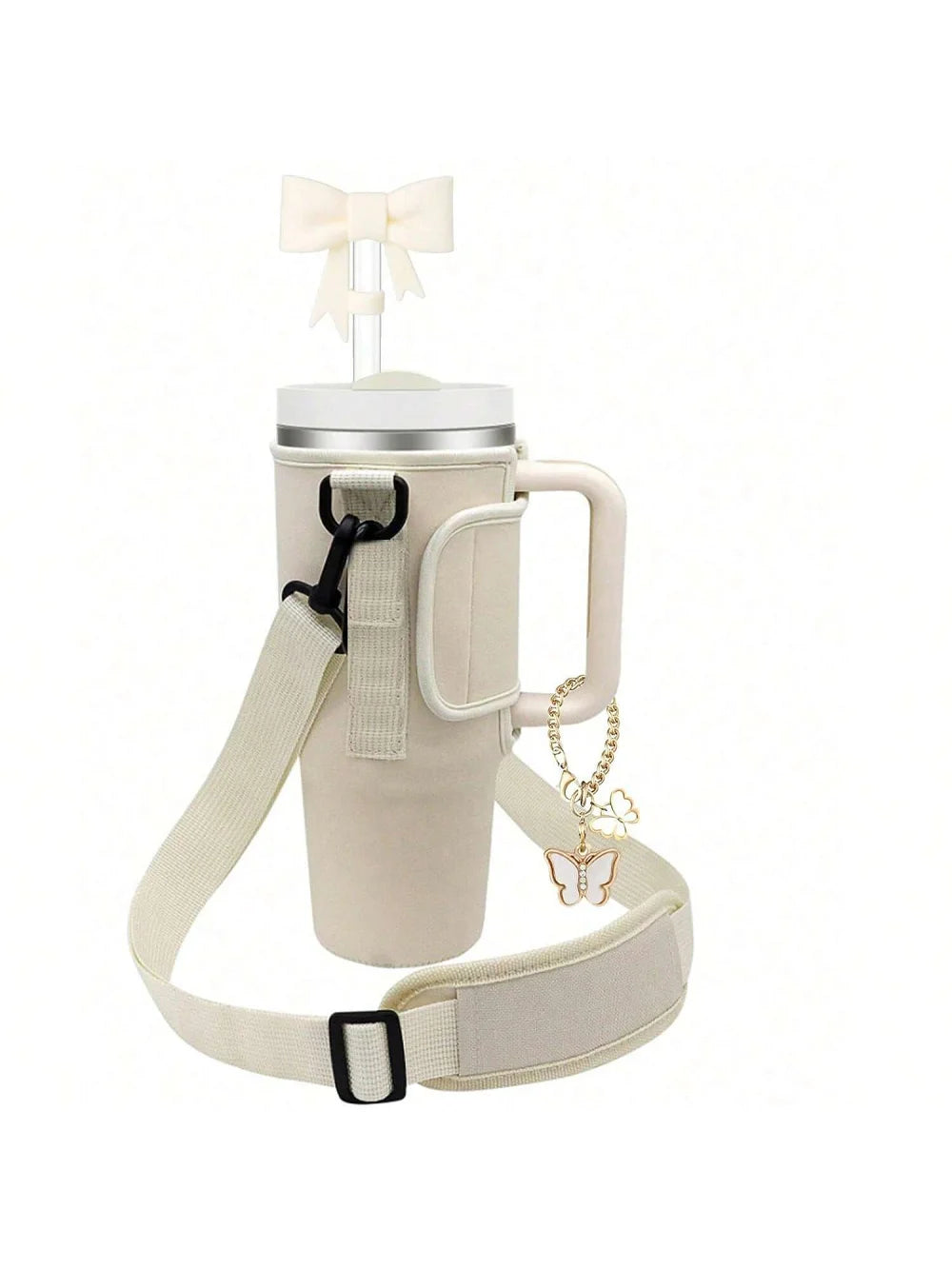 Funda Porta Botellas para Vaso Grande – Con Asa y Correa Ajustable