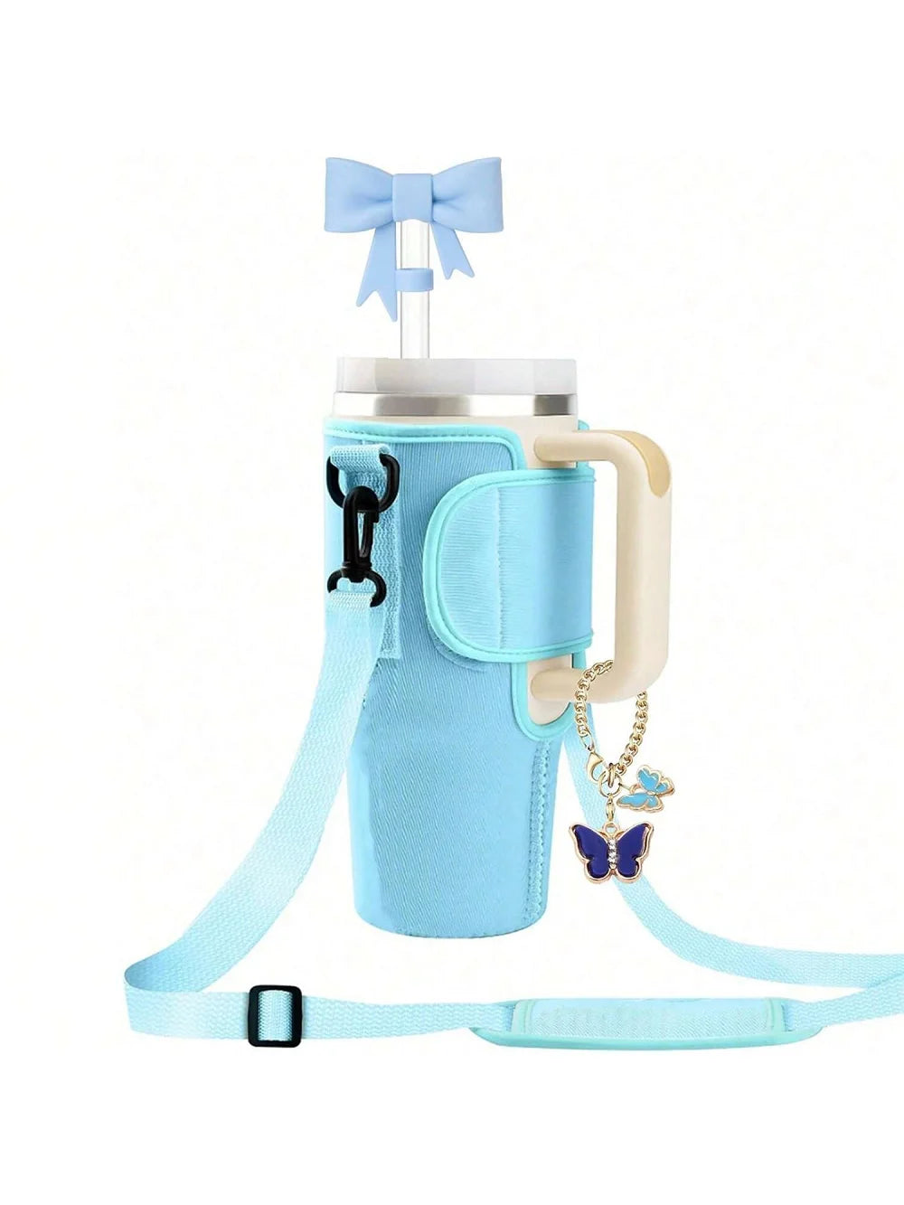 Funda Porta Botellas para Vaso Grande – Con Asa y Correa Ajustable