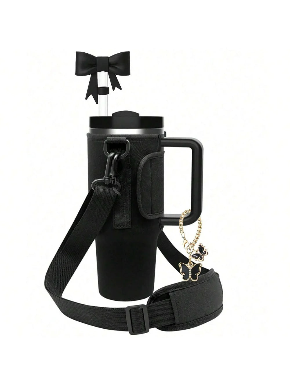 Funda Porta Botellas para Vaso Grande – Con Asa y Correa Ajustable