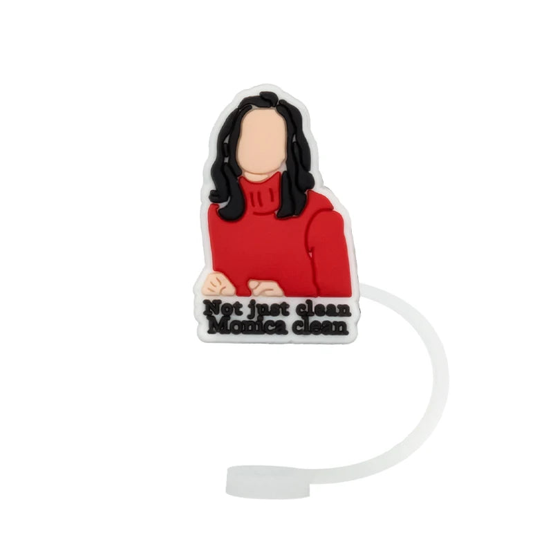 Tapas de Pajitas 3D Serie Friends, Set 1–12 uds