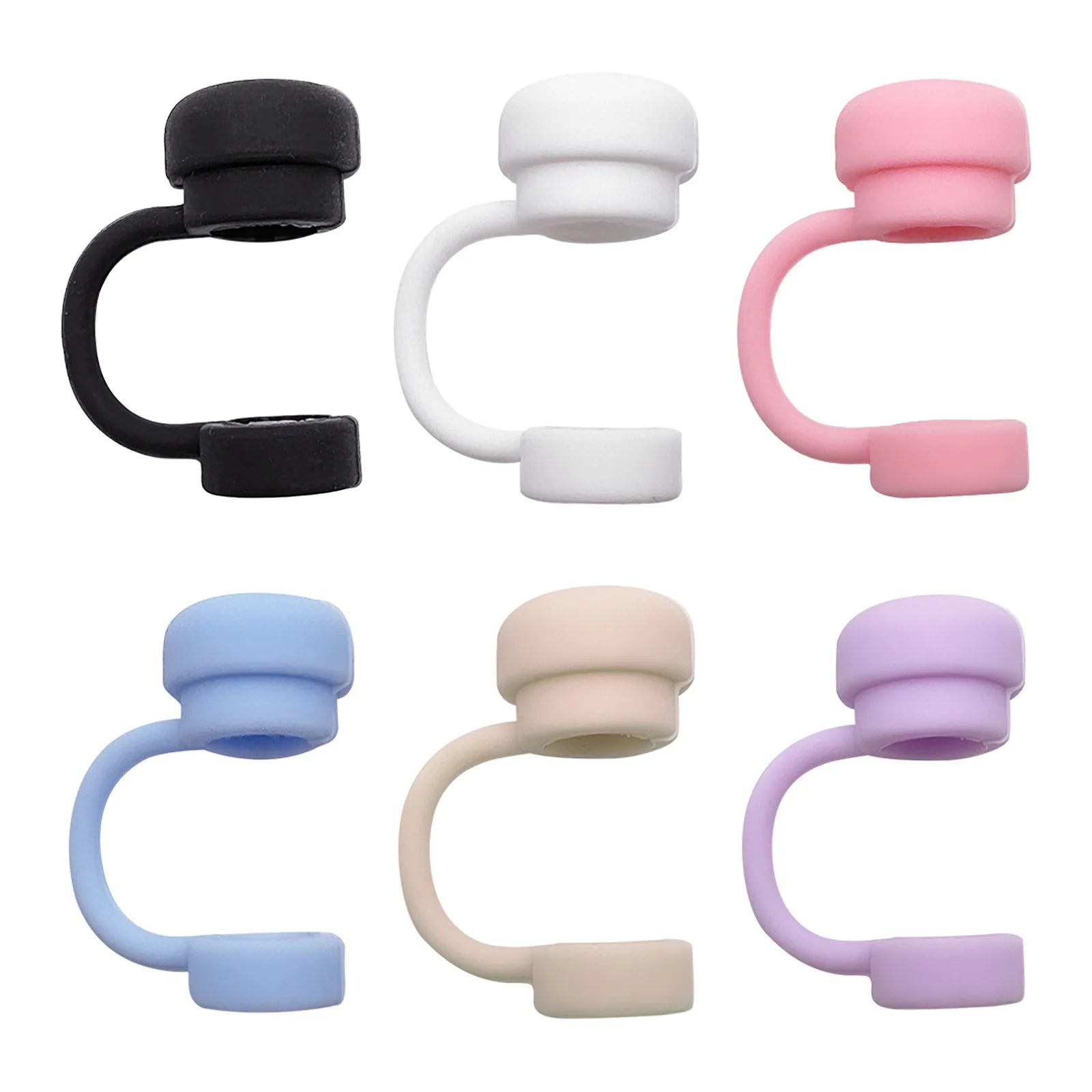 Tapas de Silicona Reutilizables para Pajitas