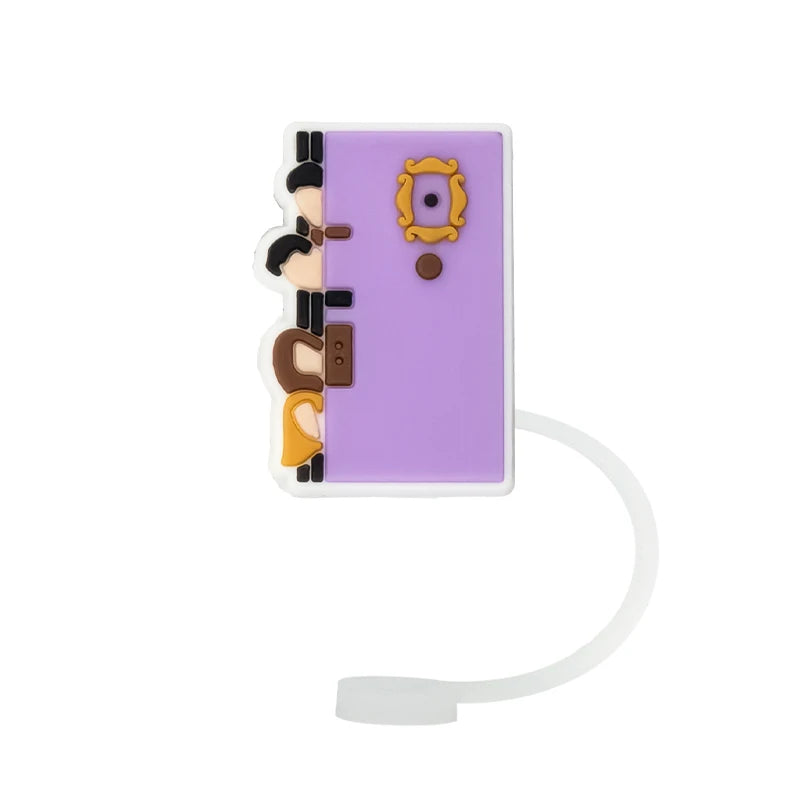 Tapas de Pajitas 3D Serie Friends, Set 1–12 uds