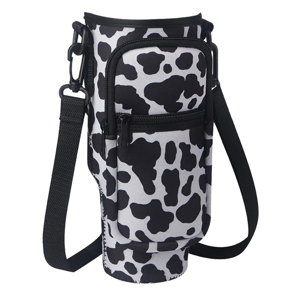 Bolsa Portabotellas de Neopreno con Bolsillo para Móvil – Compatible con Vaso Stanley de 1,2 L con Asa