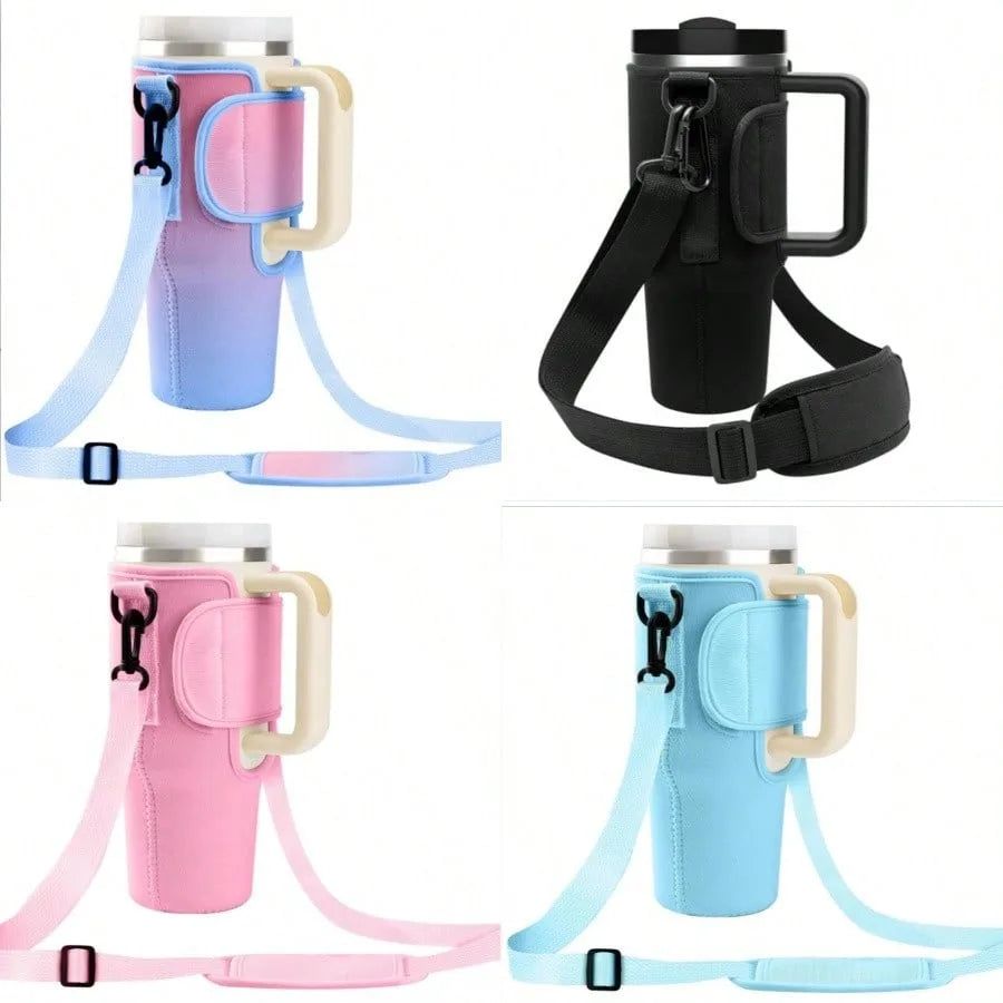 Funda Porta Botellas para Vaso Grande – Con Asa y Correa Ajustable