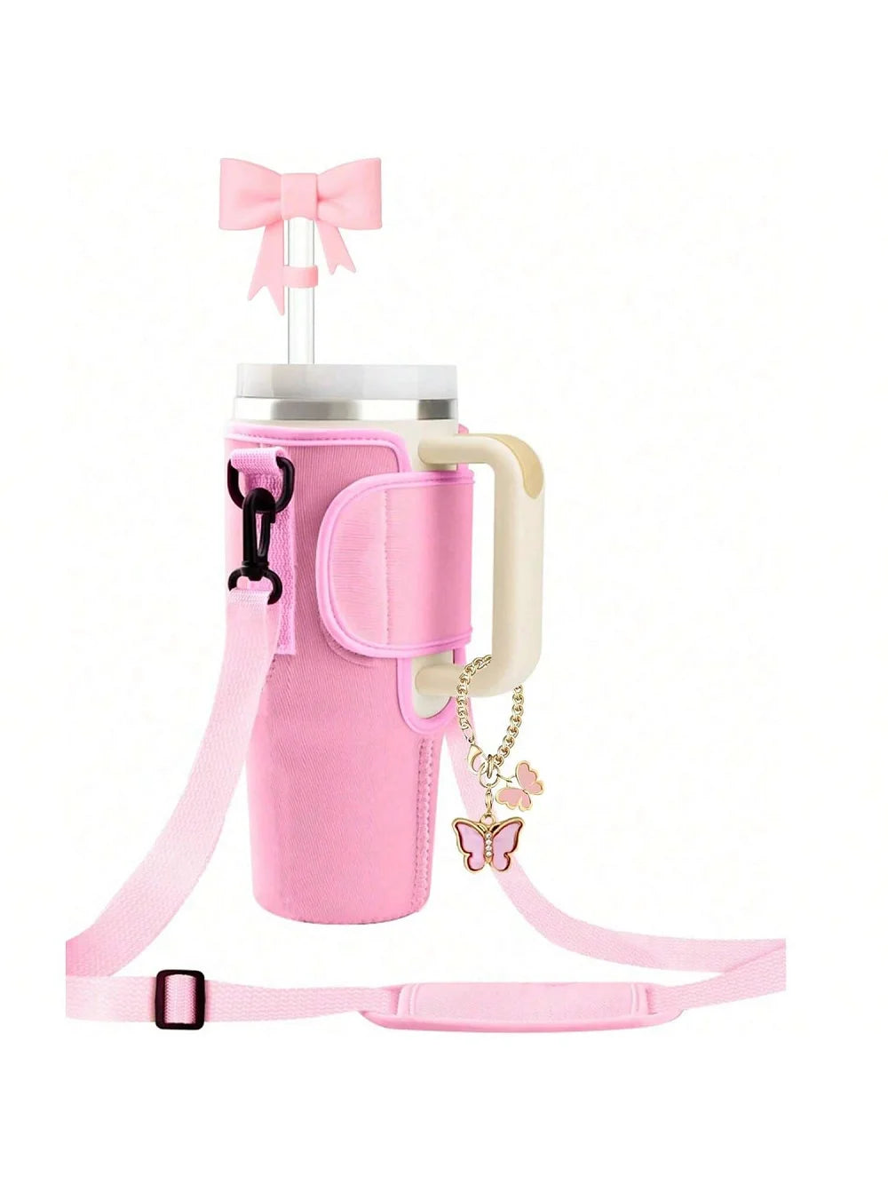 Funda Porta Botellas para Vaso Grande – Con Asa y Correa Ajustable